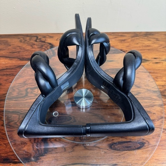 Open Edit Remmy Twist Sandal in black - Picture 12 of 14